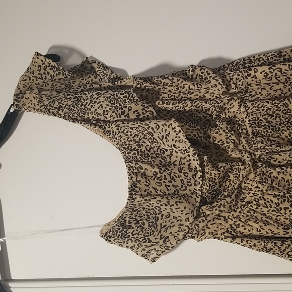 Francesca's Leopard Print Romper - Picture 2 of 9